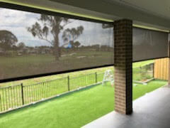 Drop outdoor blinds