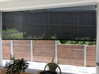 Drop outdoor blinds