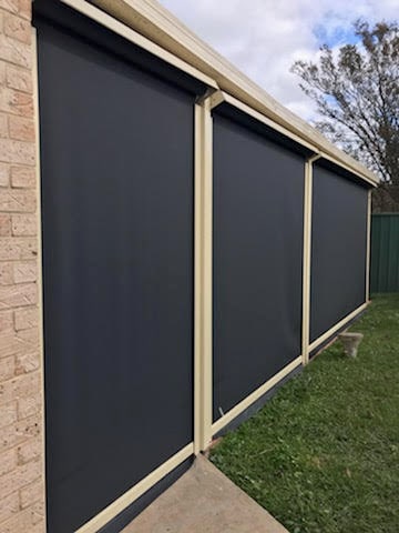 Deep channel outdoor blinds