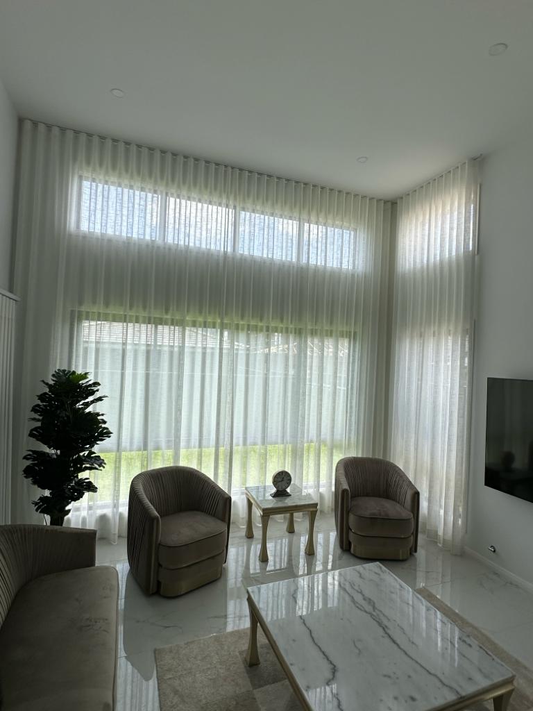 Custom sheer curtain