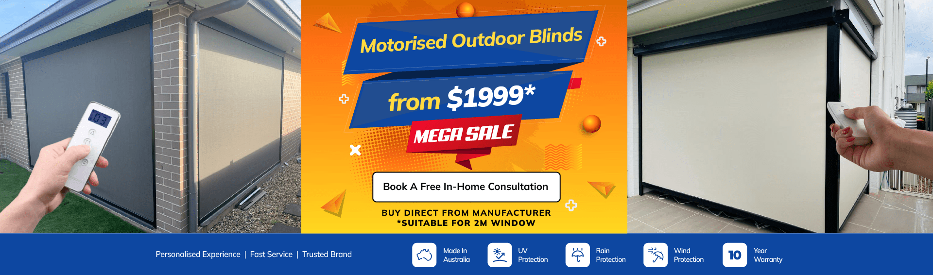 Motorised Outdoor Blinds